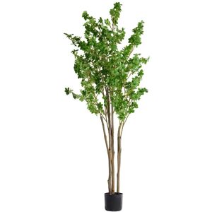Living and Home 2.1m Artificial Fuchsia Tree Potted Plant Home Decor for Living Room, Hallway & Office in Green Green Living and Home 2.1m Artificial Fuchsia Tree Potted Plant Home Decor for Living Room, Hallway & Office in Green Green