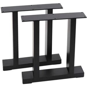 The hot sale 2Pcs 35x7x40cm Black II-Shape Metal Table Legs with Foot Pads Size: 35 x 7 x 40 cm Black 35 x 7 x 40 cm The hot sale 2Pcs 35x7x40cm Black II-Shape Metal Table Legs with Foot Pads Size: 35 x 7 x 40 cm Black 35 x 7 x 40 cm