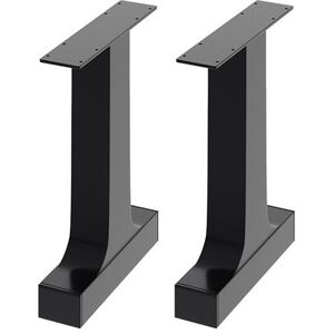 The hot sale 2Pcs Industrial I-Shaped Metal Table Legs with Feet Pads for Coffee Table in Black Black The hot sale 2Pcs Industrial I-Shaped Metal Table Legs with Feet Pads for Coffee Table in Black Black
