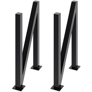 The hot sale 2Pcs 50x9x71cm Black N-Shaped Metal Table Legs with Plastic Pad for DIY Furniture Project Size: 50 x 9 x 71 cm Black 50 x 9 x 71 cm The hot sale 2Pcs 50x9x71cm Black N-Shaped Metal Table Legs with Plastic Pad for DIY Furniture Project Size: 50 x 9 x 71 cm Black 50 x 9 x 71 cm