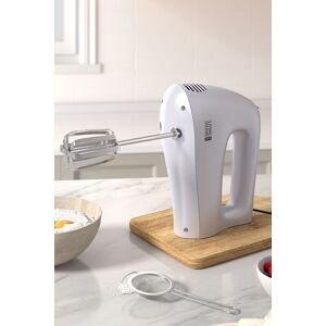 Living and Home 250W 5-Speed 3pcs Electric Handheld Egg Beater Whisk Household Blender Stirrer Kitchen Mixer Whipper in White White Living and Home 250W 5-Speed 3pcs Electric Handheld Egg Beater Whisk Household Blender Stirrer Kitchen Mixer Whipper in White White