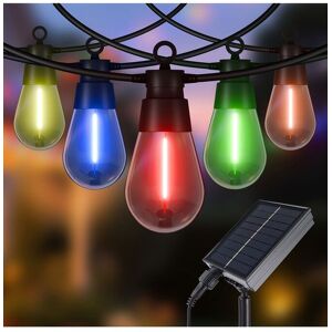 Living and Home LED Solar Bulb String Lights, 6.5m, 10 bulbs, RGB Multicolor Living and Home LED Solar Bulb String Lights, 6.5m, 10 bulbs, RGB Multicolor