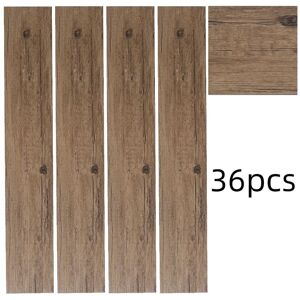 Living and Home 36Pcs Walnut Color Self Adhesive Waterproof Wear-Resistant PVC Wood Grain Effect Flooring, 5m² Pack Walnut Living and Home 36Pcs Walnut Color Self Adhesive Waterproof Wear-Resistant PVC Wood Grain Effect Flooring, 5m² Pack Walnut