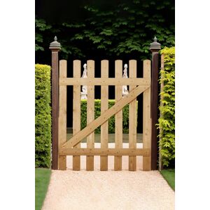 Living and Home Garden Wood Fence Gate with Latch in Natural Natural Living and Home Garden Wood Fence Gate with Latch in Natural Natural