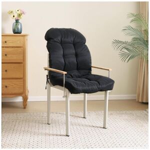 H&O Direct 125CM x 53CM Outdoor Waterproof Tufted Swing Seat Cushion in Black Size: 125 cm x 53 cm Black 125 cm x 53 cm H&O Direct 125CM x 53CM Outdoor Waterproof Tufted Swing Seat Cushion in Black Size: 125 cm x 53 cm Black 125 cm x 53 cm