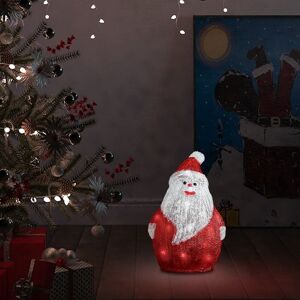 Berkfield Home LED Christmas Acrylic Santa Figure Indoor & Outdoor 28cm in Red Red Berkfield Home LED Christmas Acrylic Santa Figure Indoor & Outdoor 28cm in Red Red