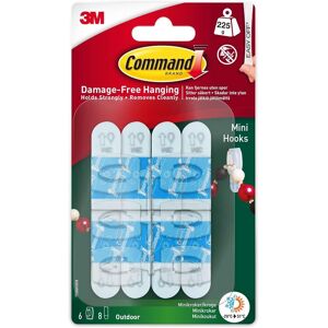 3M CLAW Command Outdoor Clear Mini Hooks 17006H-AW in White White 3M CLAW Command Outdoor Clear Mini Hooks 17006H-AW in White White