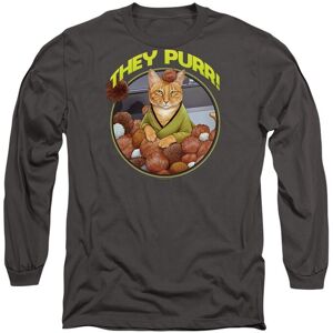 Star Trek The Purr Long Sleeve T-Shirt, Charcoal in Grey Size: 2XL Grey 2XL Star Trek The Purr Long Sleeve T-Shirt, Charcoal in Grey Size: 2XL Grey 2XL