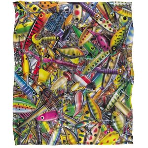 JQ Licensing Fishing Lures Silky Touch Super Soft Throw Blanket 152 X 127 cm in White White 152 X 127 cm JQ Licensing Fishing Lures Silky Touch Super Soft Throw Blanket 152 X 127 cm in White White 152 X 127 cm