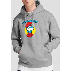 The Smurfs Smurfs Papa Smurf Hoodie, Athletic Heather in Grey Size: Large Grey L The Smurfs Smurfs Papa Smurf Hoodie, Athletic Heather in Grey Size: Large Grey L