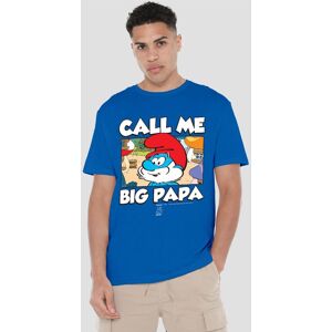 The Smurfs Smurfs Call Me Big Papa T-Shirt, Royal Size: Small Royal S The Smurfs Smurfs Call Me Big Papa T-Shirt, Royal Size: Small Royal S