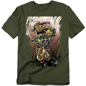 Teenage Mutant Ninja Turtles Tmnt Earthy Rainbow Warriors T-Shirt, Military Green Size: Medium Green M Teenage Mutant Ninja Turtles Tmnt Earthy Rainbow Warriors T-Shirt, Military Green Size: Medium Green M