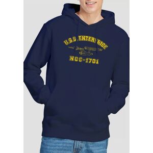 Star Trek Enterprise Athletic Hoodie, Navy Size: Medium Navy M Star Trek Enterprise Athletic Hoodie, Navy Size: Medium Navy M