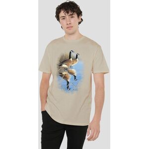 Other Wildlife Morning Reflections Canada Geese T-Shirt, Sand in Yellow Size: 2XL Yellow 2XL Other Wildlife Morning Reflections Canada Geese T-Shirt, Sand in Yellow Size: 2XL Yellow 2XL