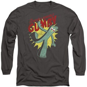Other Gumby Bendable Long Sleeve T-Shirt, Charcoal Size: Large Charcoal L Other Gumby Bendable Long Sleeve T-Shirt, Charcoal Size: Large Charcoal L