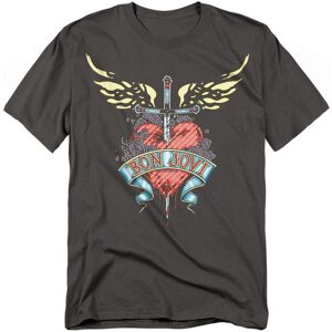 Bon Jovi Daggered T-Shirt, Charcoal Size: 2XL Charcoal 2XL Bon Jovi Daggered T-Shirt, Charcoal Size: 2XL Charcoal 2XL