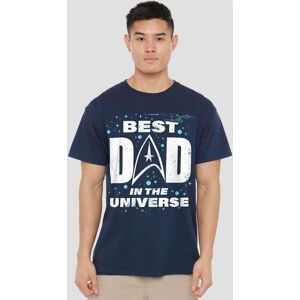 Star Trek Father'S Day Best Dad In The Universe T-Shirt, Navy Size: Large Navy L Star Trek Father'S Day Best Dad In The Universe T-Shirt, Navy Size: Large Navy L