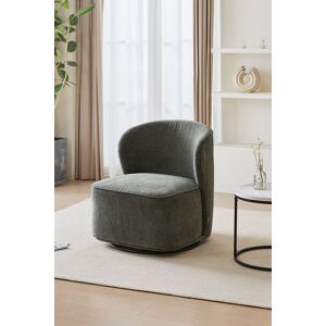 Living and Home Chic Upholstered Dark Green Swivel Chair Dark Green Living and Home Chic Upholstered Dark Green Swivel Chair Dark Green