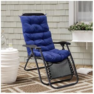 Garden Sanctuary 130cm W x 55cm D Navy Blue High Back Tri-Fold Adirondack Patio Chair Cushion Size: 130 cm W x 55 cm D Navy 130 cm W x 55 cm D Garden Sanctuary 130cm W x 55cm D Navy Blue High Back Tri-Fold Adirondack Patio Chair Cushion Size: 130 cm W x 55 cm D Navy 130 cm W x 55 cm D