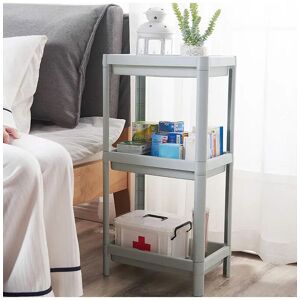 Living and Home 3-Tiers Freestanding Plastic Corner Storage Rack for Bathroom Kitchen in Blue Blue Living and Home 3-Tiers Freestanding Plastic Corner Storage Rack for Bathroom Kitchen in Blue Blue