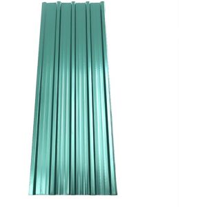 Living and Home 12Pcs Dark Green Steel Corrugated Sheets Dark Green Living and Home 12Pcs Dark Green Steel Corrugated Sheets Dark Green