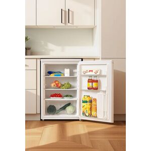 Living and Home 131L Large Capacity Fridge Under Counter Refrigerator with Light, 3 Removable Shelves, Drawer in White White Living and Home 131L Large Capacity Fridge Under Counter Refrigerator with Light, 3 Removable Shelves, Drawer in White White