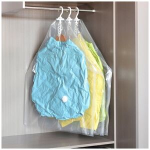 H&O Direct 6 Pack Hanging Vacuum Compression Storage Bags in Clear Clear H&O Direct 6 Pack Hanging Vacuum Compression Storage Bags in Clear Clear