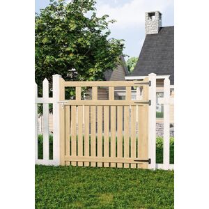 Living and Home 120x120cm Outdoor Rectangular Wooden Garden Gate Fence Door in Natural Size: 120x120 cm Natural 120x120 cm Living and Home 120x120cm Outdoor Rectangular Wooden Garden Gate Fence Door in Natural Size: 120x120 cm Natural 120x120 cm