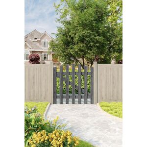 Living and Home 90x90cm Outdoor Arched Wooden Garden Gate Fence Door in Grey Size: 90x90 cm Grey 90x90 cm Living and Home 90x90cm Outdoor Arched Wooden Garden Gate Fence Door in Grey Size: 90x90 cm Grey 90x90 cm