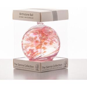 Sienna Glass Birthstone Ball October Pink Tourmaline Pink Sienna Glass Birthstone Ball October Pink Tourmaline Pink