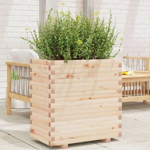 Berkfield Home Garden Planter 70x40x72 cm Solid Wood Pine in Brown Size: 70 x 40 x 72 cm Brown 70 x 40 x 72 cm Berkfield Home Garden Planter 70x40x72 cm Solid Wood Pine in Brown Size: 70 x 40 x 72 cm Brown 70 x 40 x 72 cm