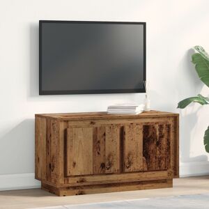Berkfield Home TV Cabinet Old Wood 80x35x45 cm Engineered Wood in Brown Size: 80 x 35 x 45 cm Brown 80 x 35 x 45 cm Berkfield Home TV Cabinet Old Wood 80x35x45 cm Engineered Wood in Brown Size: 80 x 35 x 45 cm Brown 80 x 35 x 45 cm