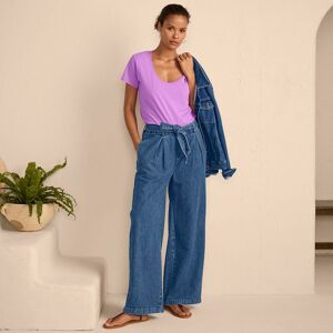 lands end Lands' End Women's Petite Wide Leg Paper Bag Trousers in Dark Blue Size: 8 Dark Blue 8 lands end Lands' End Women's Petite Wide Leg Paper Bag Trousers in Dark Blue Size: 8 Dark Blue 8