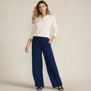lands end Lands' End Women's Flowing Woven Trousers with Elastic Waistband in Navy Size: 12 Navy 12 lands end Lands' End Women's Flowing Woven Trousers with Elastic Waistband in Navy Size: 12 Navy 12