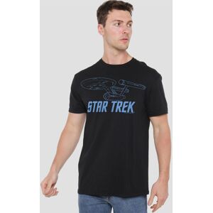 Star Trek Enterprise Outline T-Shirt, Black Size: 5XL Black 5XL Star Trek Enterprise Outline T-Shirt, Black Size: 5XL Black 5XL