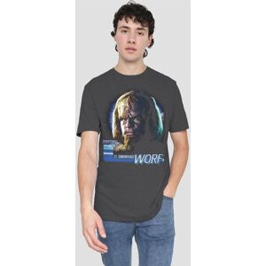 Star Trek Tng Worf T-Shirt, Charcoal in Grey Size: XL Grey XL Star Trek Tng Worf T-Shirt, Charcoal in Grey Size: XL Grey XL