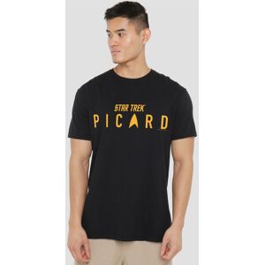Star Trek Picard Picard Logo T-Shirt, Black Size: Small Black S Star Trek Picard Picard Logo T-Shirt, Black Size: Small Black S