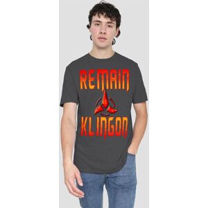 Star Trek Discovery Remain Klingon T-Shirt, Charcoal in Grey Size: XL Grey XL Star Trek Discovery Remain Klingon T-Shirt, Charcoal in Grey Size: XL Grey XL
