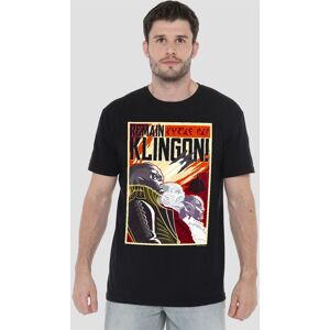 Star Trek Discovery Remain Klingson Poster T-Shirt, Black Size: Small Black S Star Trek Discovery Remain Klingson Poster T-Shirt, Black Size: Small Black S