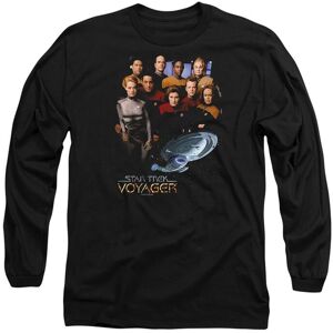 Star Trek Voyager Crew Long Sleeve T-Shirt, Black Size: 2XL Black 2XL Star Trek Voyager Crew Long Sleeve T-Shirt, Black Size: 2XL Black 2XL