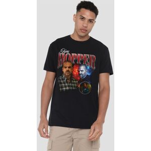 Stranger Things - Season Four Jim Hopper Homage T-Shirt in Black Size: 3XL Black 3XL Stranger Things - Season Four Jim Hopper Homage T-Shirt in Black Size: 3XL Black 3XL