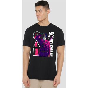 Squid Game - Season Three Anime Guards T-Shirt, Black Size: 5XL Black 5XL Squid Game - Season Three Anime Guards T-Shirt, Black Size: 5XL Black 5XL