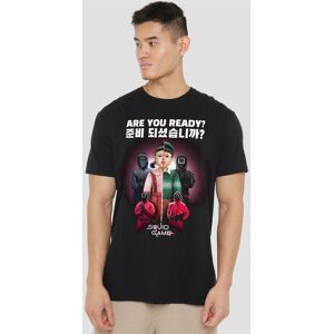 Squid Game - Season Three Korean Are You Ready? T-Shirt, Black Size: 3XL Black 3XL Squid Game - Season Three Korean Are You Ready? T-Shirt, Black Size: 3XL Black 3XL