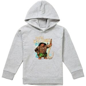 Disney Moana Maui You'Re Welcome Youth Kids Pull-Over Hoodie, Athletic Heather in Grey Size: 7-8 Years Grey 7-8 Years Disney Moana Maui You'Re Welcome Youth Kids Pull-Over Hoodie, Athletic Heather in Grey Size: 7-8 Years Grey 7-8 Years