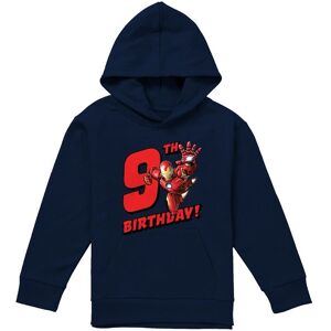 Marvel Iron Man Birthday 9 Youth Kids Pull-Over Hoodie, Navy Size: 5-6 Years Navy 5-6 Years Marvel Iron Man Birthday 9 Youth Kids Pull-Over Hoodie, Navy Size: 5-6 Years Navy 5-6 Years