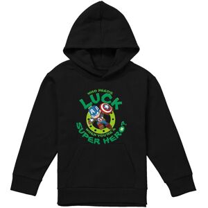 Marvel Captain America St Patrick'S Day Lucky Super Hero Youth Kids Pull-Over Hoodie, Black Size: 7-8 Years Black 7-8 Years Marvel Captain America St Patrick'S Day Lucky Super Hero Youth Kids Pull-Over Hoodie, Black Size: 7-8 Years Black 7-8 Years