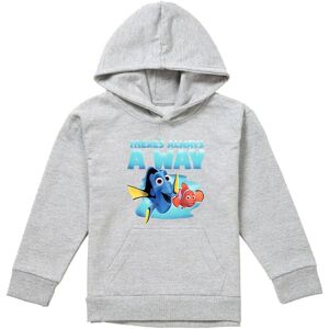 Disney Finding Nemo Dory There'S Always A Way Youth Kids Pull-Over Hoodie, Athletic Heather in Grey Size: 9-11 Years Grey 9-11 Years Disney Finding Nemo Dory There'S Always A Way Youth Kids Pull-Over Hoodie, Athletic Heather in Grey Size: 9-11 Years Grey 9-11 Years