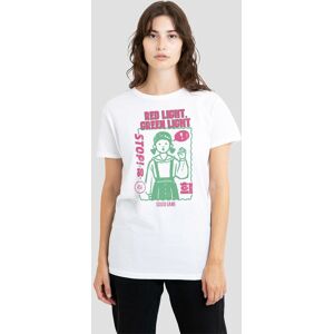 Squid Game Season 3 Red Light, Green Light T-Shirt, White Size: Large White L Squid Game Season 3 Red Light, Green Light T-Shirt, White Size: Large White L