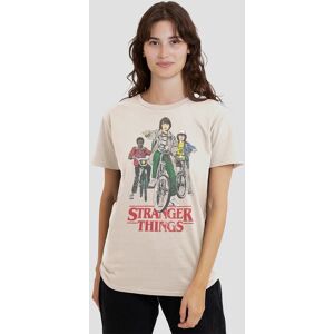 Stranger Things Women's Hawkins Bike Riders T-Shirt, Natural Size: XL Natural XL Stranger Things Women's Hawkins Bike Riders T-Shirt, Natural Size: XL Natural XL