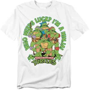 Teenage Mutant Ninja Turtles St. Patrick'S Day Who Needs Luck T-Shirt, White Size: 5XL White 5XL Teenage Mutant Ninja Turtles St. Patrick'S Day Who Needs Luck T-Shirt, White Size: 5XL White 5XL